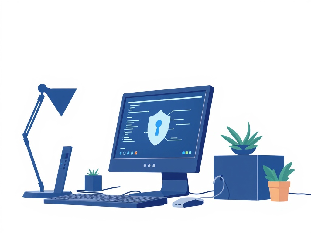Illustration of a secure crypto wallet setup with seed phrase backup